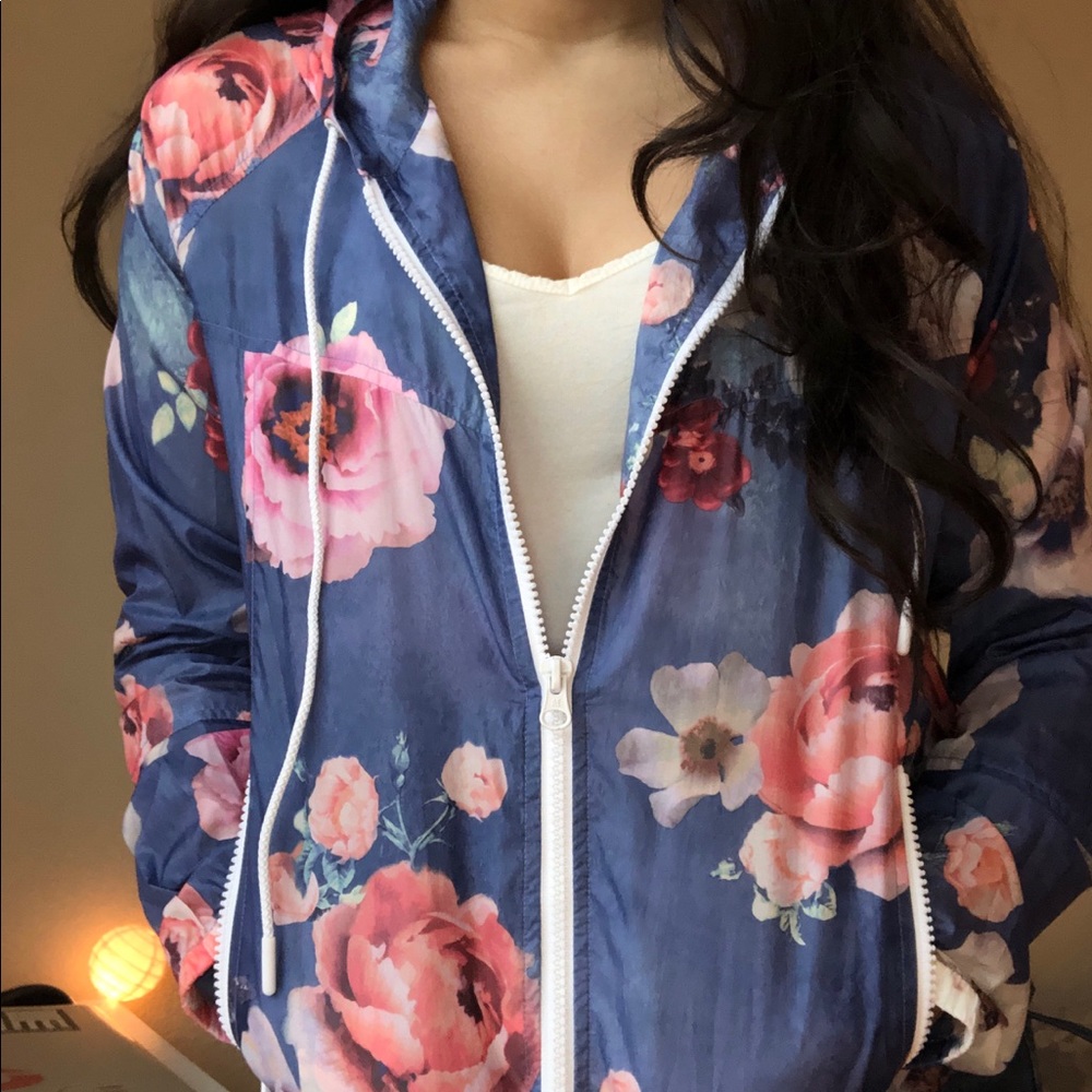 Floral Windbreaker
